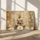 Buddha Wall Art Canvas Print, Buddha Meditation Room Decor,