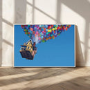 Carl Fredricksen, Up Movie Wall Art, Balloons Wall Art, Air