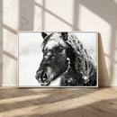 Framed Black and White Horse Wall Art | Ready to Hang and by MyGreatCanvas | Canvas Wall Art Prints | Photo Prints & Wall Decor