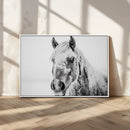 White Horse Wall Art | Ready to Hang and Framed | Winter