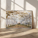 Forest Grove Wall Art | Serene Pathway Canvas Print | Ready