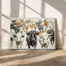 Texas Longhorn Wall Art Canvas Print – Herd Abstract Cow by MyGreatCanvas | Canvas Wall Art Prints | Photo Prints & Wall Decor