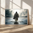 Jesus Walking on Water Wall Art | Canvas Print | Ready to
