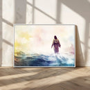Watercolor Jesus Walking on Water Canvas Print, Christian by MyGreatCanvas | Canvas Wall Art Prints | Photo Prints & Wall Decor
