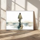 Watercolor Jesus Walking on Water Canvas Print, Christian by MyGreatCanvas | Canvas Wall Art Prints | Photo Prints & Wall Decor