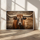 Longhorn Bull Wall Art | Canvas Print | Ready to Hang | by MyGreatCanvas | Canvas Wall Art Prints | Photo Prints & Wall Decor