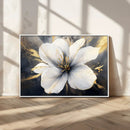 White Flower Wall Art Canvas Print | Ready to Hang |