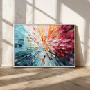 Radiant Bloom Abstract Floral Wall Art Canvas Print -