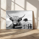 Scottish Highland Cow Wall Art | Rustic Farmhouse Décor |