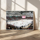 Lausanne Arena Ice Hockey Stadium Wall Art Canvas Print,