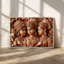 Indian Woman Statue Wall Art Canvas Print