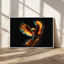 Fiery Phoenix Canvas Print | Ready to Hang Wall Art | Bold