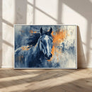 Abstract Blue Horse Wall Art Print Canvas | Horse Wall Art by MyGreatCanvas | Canvas Wall Art Prints | Photo Prints & Wall Decor