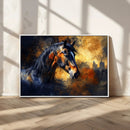 Abstract Horse Art Print - Abstract Canvas Wall Art |