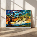 Mosaic Tree Wall Art | Ready to Hang Stained Glass Style