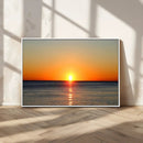Golden Horizon Sunset Over Ocean Wall Art Canvas Print – by MyGreatCanvas | Canvas Wall Art Prints | Photo Prints & Wall Decor