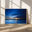 Blue Sunset Ocean Canvas Wall Art Print – Serene Coastal by MyGreatCanvas | Canvas Wall Art Prints | Photo Prints & Wall Decor