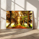 Sunshine in Forest and Trees Wall Art Canvas Print by MyGreatCanvas | Canvas Wall Art Prints | Photo Prints & Wall Decor