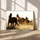 Horses and Cowboys Wall Art Canvas Print by MyGreatCanvas | Canvas Wall Art Prints | Photo Prints & Wall Decor