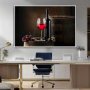 Red Wine and Bottle Canvas Print