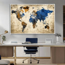 World Map Canvas Print – Detailed Map of the World Wall Art by MyGreatCanvas | Canvas Wall Art Prints | Photo Prints & Wall Decor