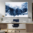 Abstract Blue Mountain Canvas Wall Art – Modern Triptych by MyGreatCanvas | Canvas Wall Art Prints | Photo Prints & Wall Decor