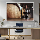 Wine and Barrel Wall Art Canvas Print by MyGreatCanvas | Canvas Wall Art Prints | Photo Prints & Wall Decor
