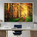 Sunlight Through Trees Wall Art Canvas Print - Autumn Forest by MyGreatCanvas | Canvas Wall Art Prints | Photo Prints & Wall Decor