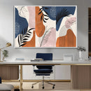 Boho Wall Art Canvas Print Set Mid-Century Prints Bohemian