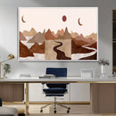 Boho Wall Art Canvas Print Set Mid-Century Prints Bohemian