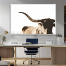 Texas Longhorn Wall Art Canvas Print | 3-Panel Large