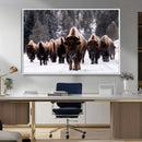 Bison Wall Art Canvas Print- Bison Herd Canvas Wall Art – by MyGreatCanvas | Canvas Wall Art Prints | Photo Prints & Wall Decor