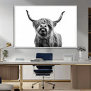 Fanny Scottish Highland Cow Cattle Art Print Farmhouse Wall by MyGreatCanvas | Canvas Wall Art Prints | Photo Prints & Wall Decor