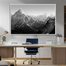 Everest Himalaya Mountain Peaks Black & White Triptych