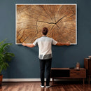 Tree Ring Canvas Art, Rustic Wood Grain Wall Art, Tree Slice by MyGreatCanvas | Canvas Wall Art Prints | Photo Prints & Wall Decor
