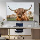 Highland Cow Animal Scottish Cattle Art Print Farmhouse Wall
