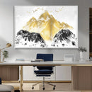 Golden Mountain Triptych Wall Art Canvas Print, Modern by MyGreatCanvas | Canvas Wall Art Prints | Photo Prints & Wall Decor