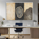 Tree Rings Canvas Wall Art Print – Minimalist Natural