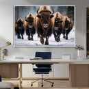 Buffalo Wall Art Canvas Print, American Bison Herd Wall Art by MyGreatCanvas | Canvas Wall Art Prints | Photo Prints & Wall Decor