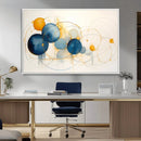 Geometric Blue Orange Abstract Wall Art Canvas, Geometric by MyGreatCanvas | Canvas Wall Art Prints | Photo Prints & Wall Decor