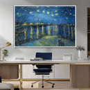 Vincent van Gogh Starry Night over the Rhone Abstract Wall
