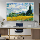 Wheatfield With Cypresses By Van Gogh Painting Wall Art