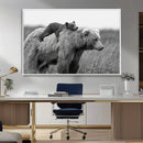 Bear and Cub Wall Art Canvas | 399 Bear Cub