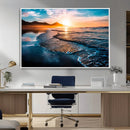 Beach Ocean Sunset on the Sea Wall Art Canvas, Beach Ocean by MyGreatCanvas | Canvas Wall Art Prints | Photo Prints & Wall Decor
