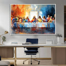 Abstract Watercolor The Last Supper Wall Art
