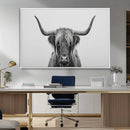 Farmhouse Longhorn Wall Art Canvas Print, Longhorn Texas by MyGreatCanvas | Canvas Wall Art Prints | Photo Prints & Wall Decor