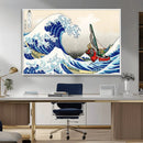 Katsushika Hokusai Kanagawa Giant Wave Wall Art Canvas Print
