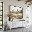 Rustic Farmhouse Barn Wall Art | 3-Panel Framed Gallery Wrap