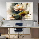 Lotus Flower Watercolor Canvas Print – A Symbol of Serenity by MyGreatCanvas | Canvas Wall Art Prints | Photo Prints & Wall Decor