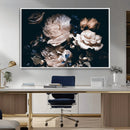 Pink Peonies Flowers Large Canvas Art Print